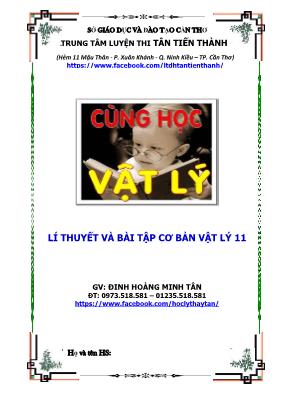 Lý thuyết và bài tập cơ bản Vật lí lớp 11 - Đinh Hoàng Tân Minh